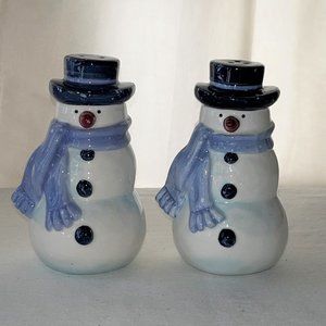 Vintage Snowman Salt & Pepper Shaker set